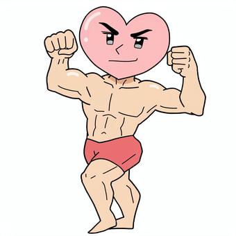 メンタル　不屈の精神・強い心 メンタル,精神,強い,心,タフ,筋肉,マッチョ,精神力,不屈,活力のイラスト素材