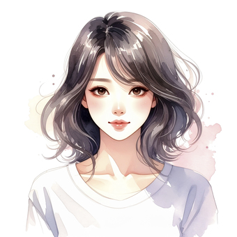 若い日本人の女性 AI生成画像