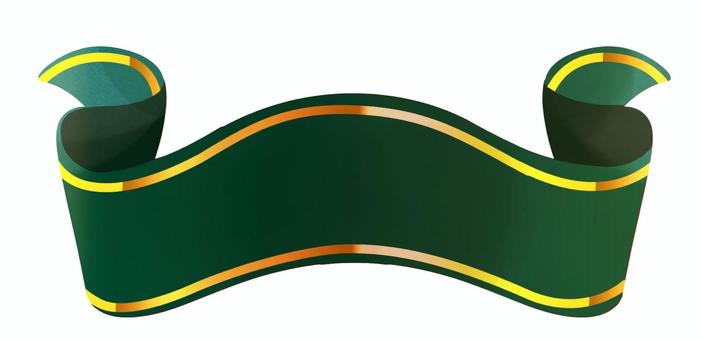 リボン・緑・金・アイコン・装飾パーツ リボン,帯,クリスマス,アイコン,装飾,飾り,パーツ素材,装飾パーツ,素材,あしらいのイラスト素材