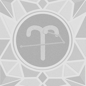 シームレスなモザイク牡羊座　ｐ エンボス おひつじ座,牡羊座,星占い,ホロスコープ,占星術,12星座,宇宙,天体,天文,ギリシャ神話のイラスト素材