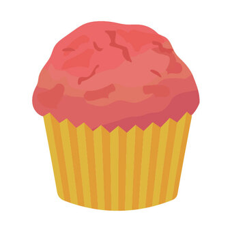 マフィンケーキ7 マフィン,カップケーキ,ケーキ,焼き菓子,お菓子,おやつ,スイーツ,ティータイム,手作り,甘いのイラスト素材
