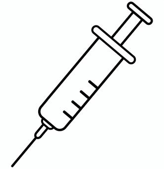 注射針 注射,注射針,線画,シンプル,アイコン,医療,薬,血液,薬物,覚せい剤のイラスト素材