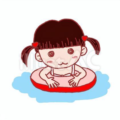 浮き輪プール ベタ 女の子結