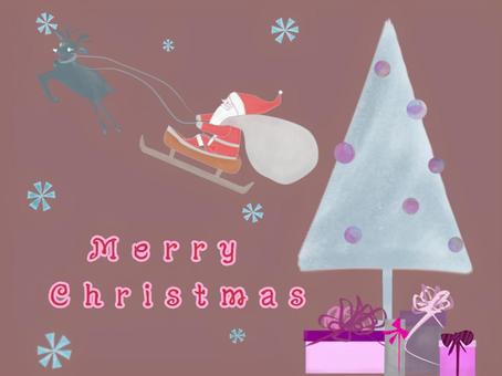 Illustration, christmas, card, background, 