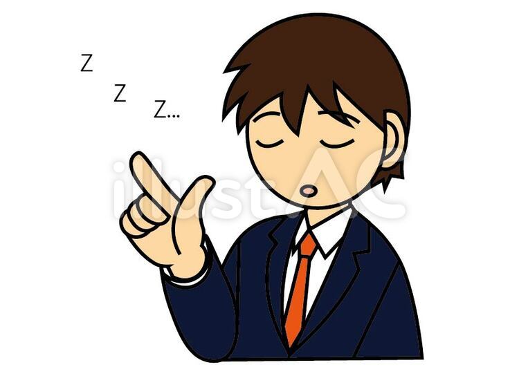 急に眠る男性 眠る,男性,人物のイラスト素材