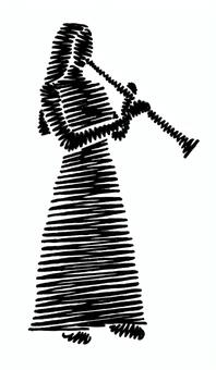 Illustration, orchestra, silhouette, performer, 