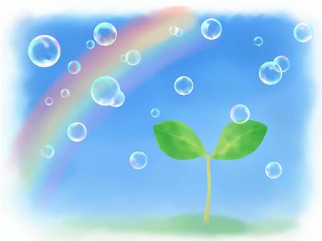 Futaba, soap bubbles and rainbow, , JPG and PNG