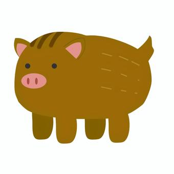 イノシシのイラスト 猪,イノシシ,亥,亥年,干支,十二支,動物,アニマル,生き物,かわいいのイラスト素材