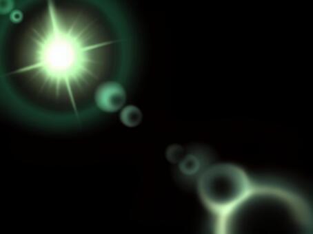 緑の光のレンズフレア素材　透過あり 輝き,光線,発光,フレア,光芒,爆発,光景,レンズフレア,キラキラ,エフェクトのイラスト素材