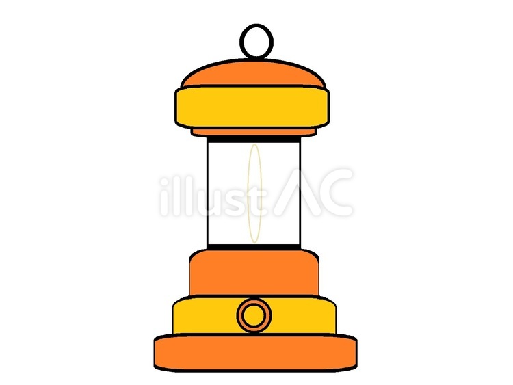 防災用品　LEDランタン　黄色 防災,用品,ledのイラスト素材