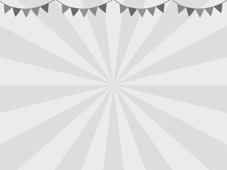 パーティー・ガーランドとサンバースト背景 サンバースト,背景,ガーランド,集中線,光線,放射状,パターン,三角旗,イベント,パーティーのイラスト素材