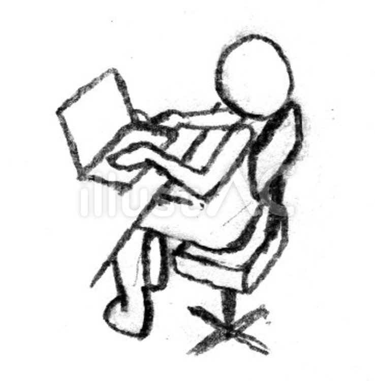 デスクワーク デスクワーク,パソコン,書類のイラスト素材