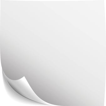 メモ用紙 メモ用紙,白紙,白,貼り紙,お知らせ,メモ,メモ帳,注意,忠告,伝言メモのイラスト素材