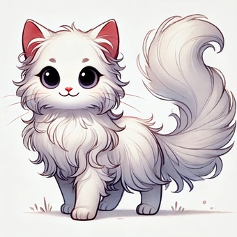 ターキッシュアンゴラのデフォルメ