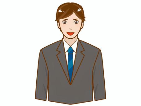 Illustration, male, job hunting, businessman, 