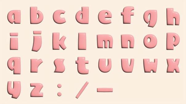 Illustration, plump, alphabet, fashionable, 