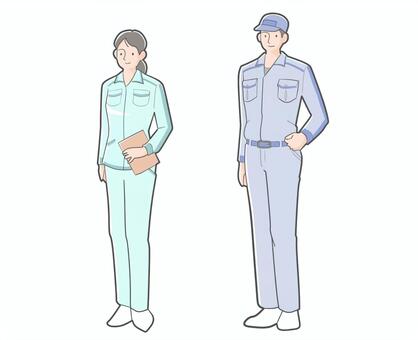 Illustration, uniform, operation, factory, 