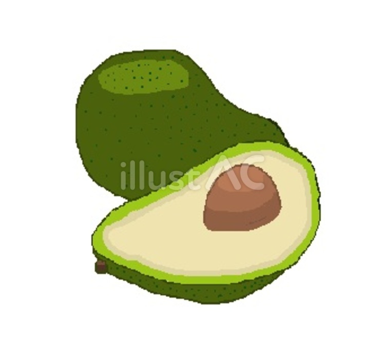 アボカド 野菜,食,食材のイラスト素材