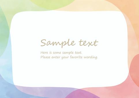 cute colorful frame 10, watercolor, background, frame, JPG, PNG and AI