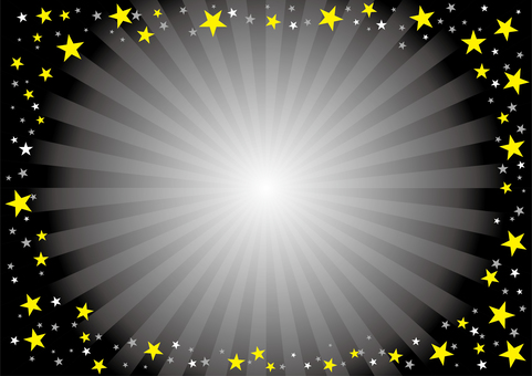 背景929 背景,集中線,光,黒,派手,注目,集中,放射,爆発,星のイラスト素材