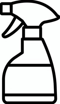 スプレーボトルのシルエットイラスト スプレー,消毒,ボトル,アルコール,詰め替え用,清掃,除菌,詰め替え,殺菌,クリーナーのイラスト素材