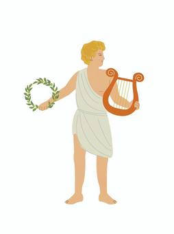 ギリシャ神話 アポロ ギリシャ神話 アポロ アポロ,ギリシャ神話,ローマ,太陽神,ギリシャ,神のイラスト素材