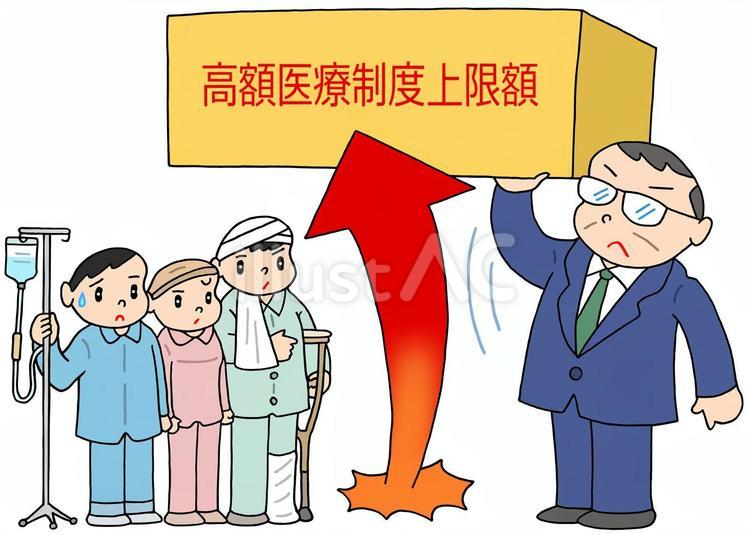 高額医療制度・医療費負担・負担増 高額,医療,制度のイラスト素材
