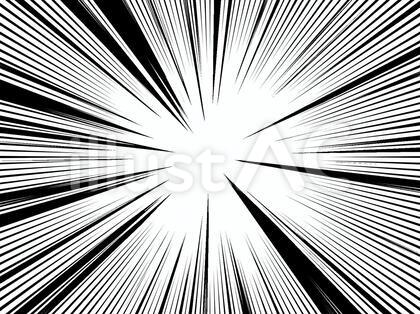 黒 複雑集中線