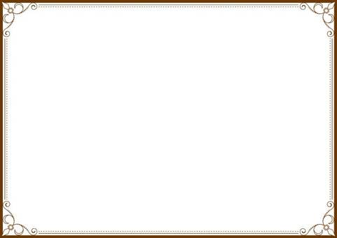 アンティークフレーム38・ブラウン フレーム,枠,飾り枠,おしゃれフレーム,アンティークフレーム,クラシックフレーム,茶色枠,ブラウンフレーム,背景,壁紙のイラスト素材