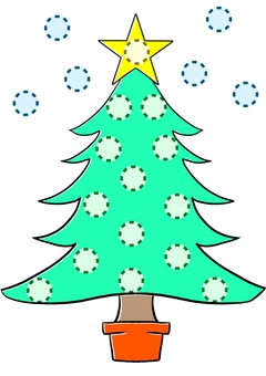 シールあそび シール台紙,ポイントカード,がんばりカード,クリスマス,クリスマスツリー,雪,星,シール遊び,子供,制作のイラスト素材