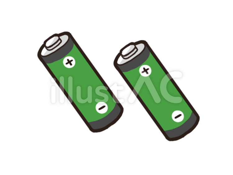 乾電池 電池,防災用品,非常用のイラスト素材
