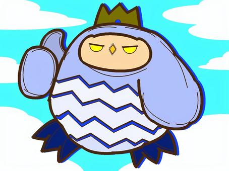 召喚されし悪魔ストラス『青』 ストラス,悪魔,ソロモン,72柱,階級,君主,モチーフ,カラー,怪物,魔物のイラスト素材