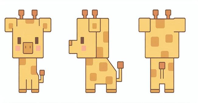 ブロックアニマル キリン