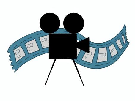 映画 映画,冬,映写機,フィルム,記念日,機械,シルエット,芸術,機材,機器のイラスト素材