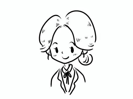 ジャケットを着ている人