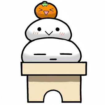 鏡餅 鏡餅,餅,正月のイラスト素材