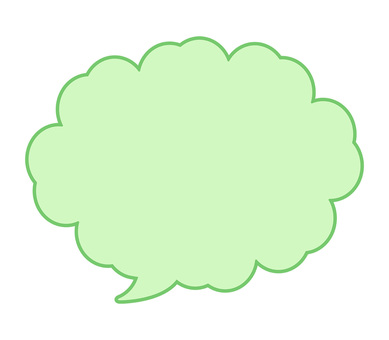 mokumoku speech bubble, speech balloon, frame, a balloon, JPG, PNG and AI