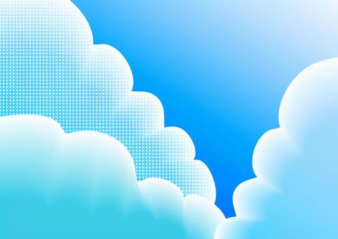 blue sky, sky, cloud, summer, JPG and AI