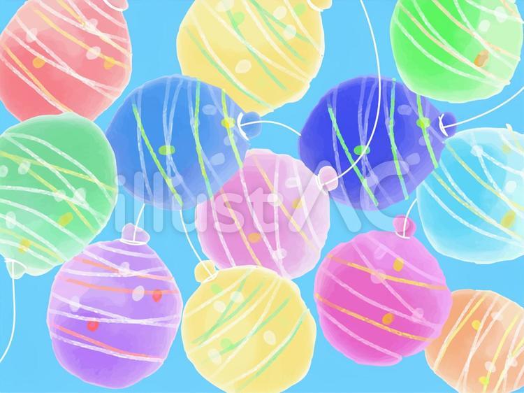 ヨーヨー ヨーヨー,水風船,夏のイラスト素材