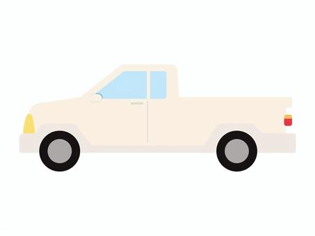 ピックアップトラック 車,乗り物,1台,自動車,車両,白,シンプル,イラスト,素材のイラスト素材