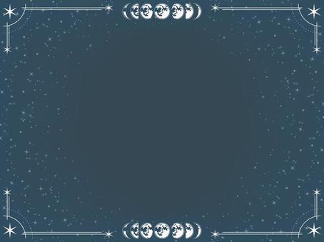 星　フレーム背景166 飾り枠,枠,フレーム,飾り罫,装飾,囲い,あしらい,チラシ,パンフレット,かわいいのイラスト素材