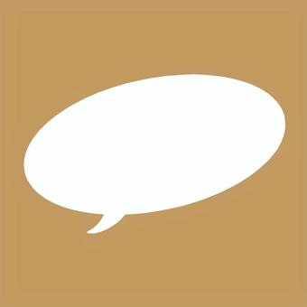 吹き出しの背景1 背景,吹き出し,ブラウンのイラスト素材