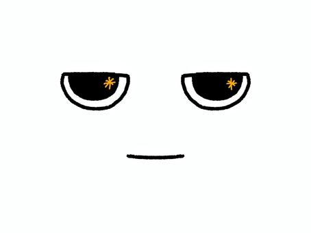 ガン見する人の目 人,表情,目つき,無表情,見つめる,見る,ガン見,目力,オリジナル,イラストのイラスト素材