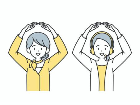 Illustration, people, female, maru, 