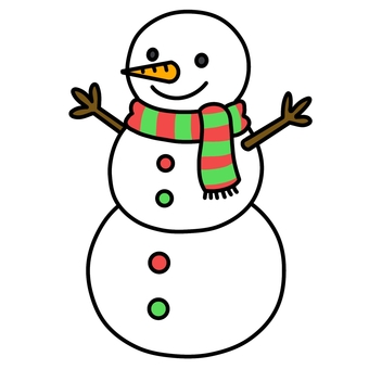 雪だるま　クリスマス　2段 雪だるま,スノーマン,パーティー,お楽しみ会,イベント,2段,かわいい,背景透過,冬,クリスマスのイラスト素材
