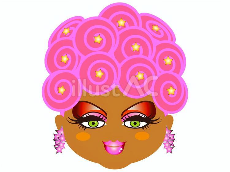 Drag Queen/PINK  ドラァグクイーン,ノンバイナリー,xジェンダーのイラスト素材