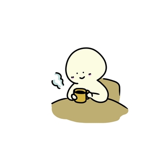 コーヒータイム 休憩,休息,リラックス,喫茶,カフェ,一息,落ち着く,癒し,椅子,机のイラスト素材