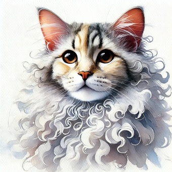 ラパーマ ラパーマ 動物,猫科,毛皮のイラスト素材