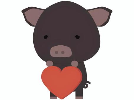 heart_pig, , JPG, PNG and AI