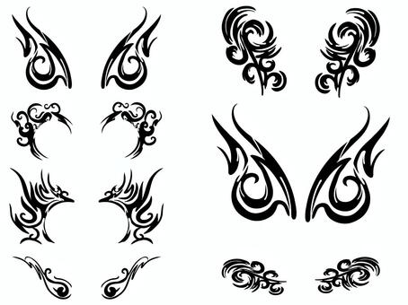 Illustration, fire pattern, design parts, material, 